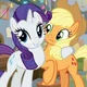 Rarity and Applejack