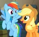 AJ and Rainbow Dash