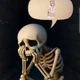 Sad skeleton