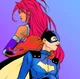 Batgirl and Starfire