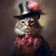 A cat with top hat