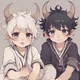demon twin kids
