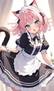 Chica gato Maid