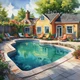 Backyard pool