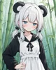Dense panda girl