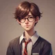 Nerdy boy