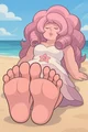 Rose Quartz is feet