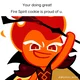 Fire spirit cookie