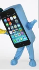Blue iPhone Mascot