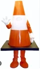 Traffic cone mascot
