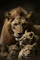Lion family