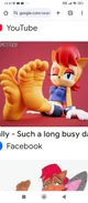 Sally Acorn feet