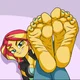Sunset Shimmer Feet