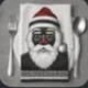 Black Santa napkin