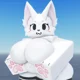 White R63 Roblox Cat