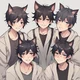Five Cat Boys
