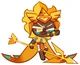 Golden cheese cookie