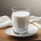 A glass of milk