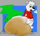 A Diapered Icee Bear