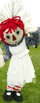 Raggedy Ann mascot