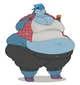 Obese stranger
