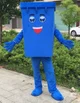 Blue trash mascot