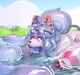 Inflatable kitsune