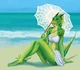 Anthro Dragon beach