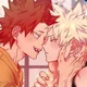 Kirishima and Bakugo