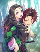Nezuko and Tanjiro