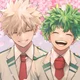 Deku and Bakugo 