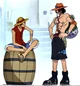 Ace and Luffy
