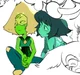 Peridot and lapis