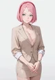 Sakura as Secretary
