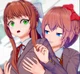 Monika and Sayori