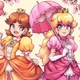 Daisy and Peach