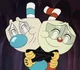 Cuphead and Mugman 