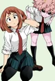 Mina y uraraka 