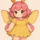 Rosy Maple moth girl