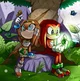 Tikal and Knuckles