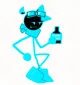 CyanStickfigure