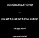Sad ending