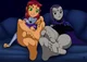 Starfire and Raven