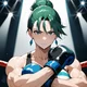 Muscle boxing girl