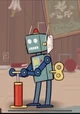 Wind-up pump robot
