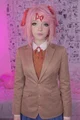 A Natsuki cosplayer