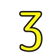 The number 3