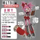 Amy rose metal au