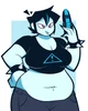 Chubby Blue Girl
