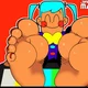 Static miku feet